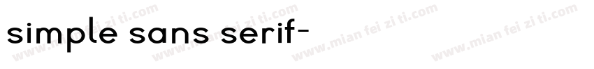 simple sans serif字体转换